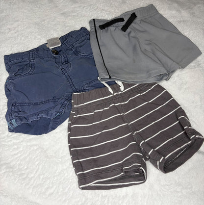 3pc 9m Shorts Set , Kids 9 Month (6-9M)