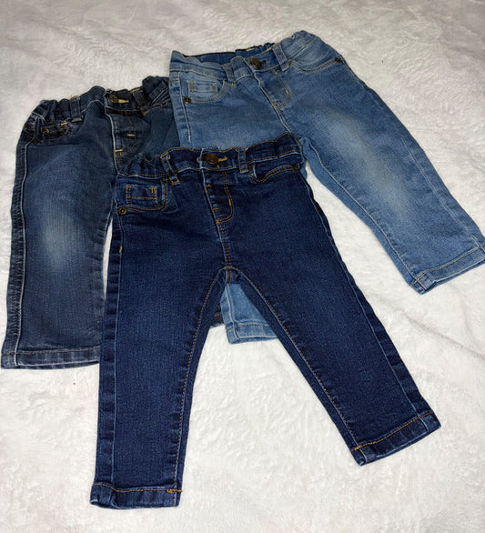 3pc Jeans 9m Bundle , Kids 9 Month (6-9M)