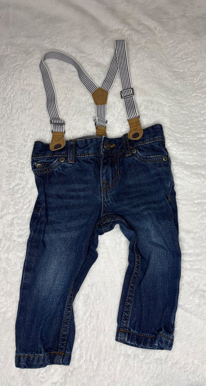 3pc Pants with Suspenders Bundle 9m, Kids 9 Month (6-9M)