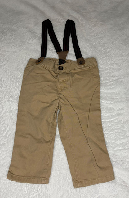 3pc Pants with Suspenders Bundle 9m, Kids 9 Month (6-9M)