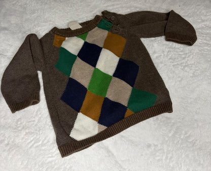 2pc Soft Pullover Sweater Bundle 9m, Kids 9 Month (6-9M)