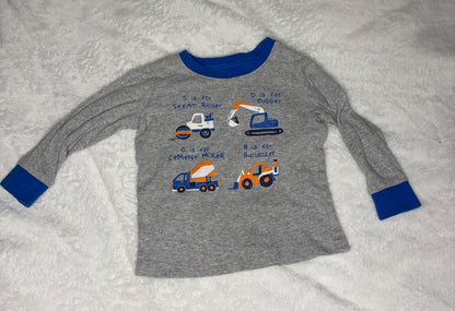 George 2pc Construction PJ set 6-12m, Kids 9 Month (6-9M)