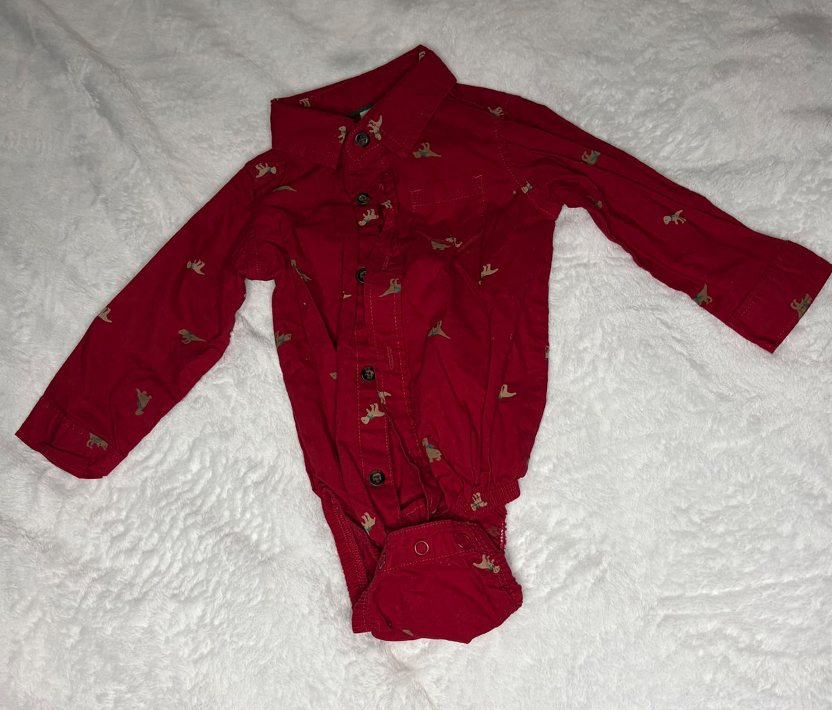 Carters 9m Puppy Dog Collared Onesie , Kids 9 Month (6-9M)