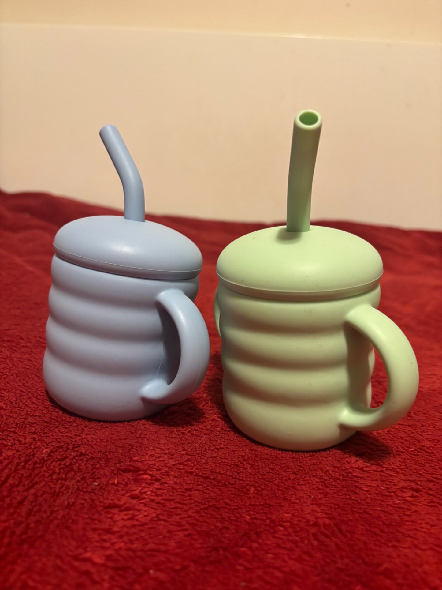 2x Silicone Sippy transition cups