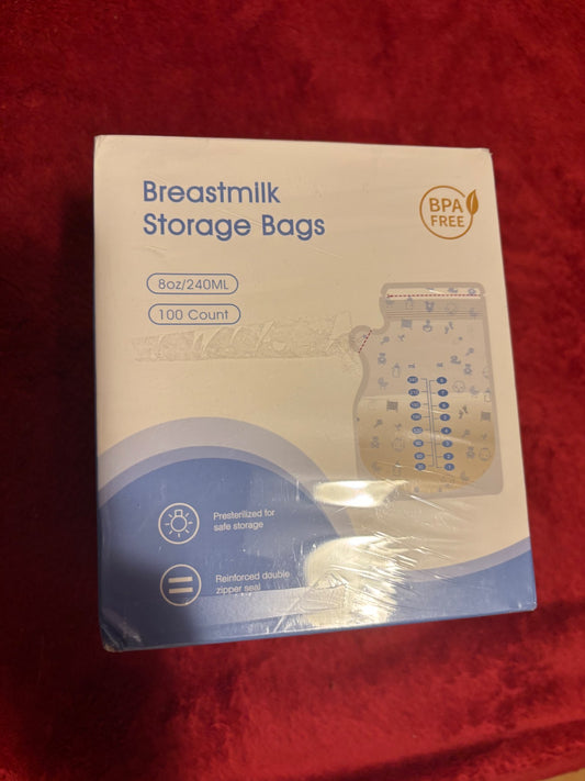 Breastmilk storage bags (100pc) BNIB
