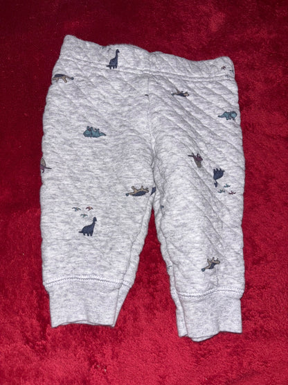 2pc Dinosaur zip hoodie and sweats outfit , Kids 6 Month (3-6M)