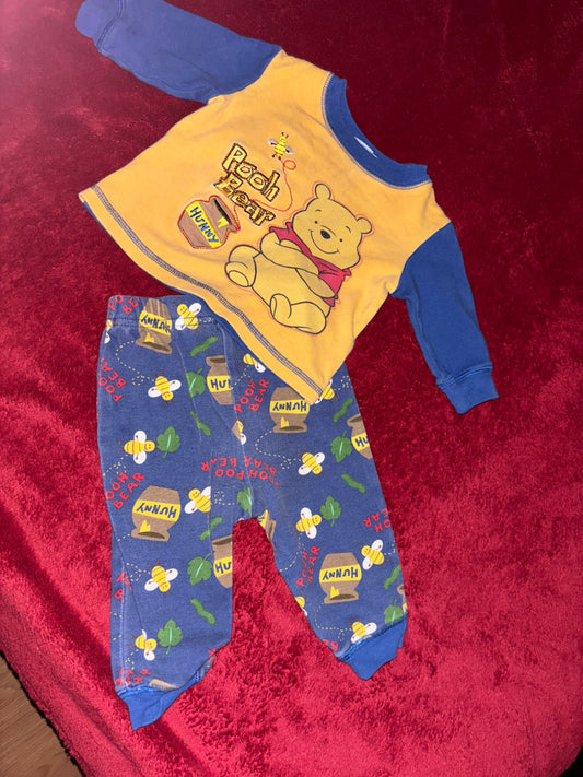 2pc Winnie the Pooh PJ Set, Kids 6 Month (3-6M)