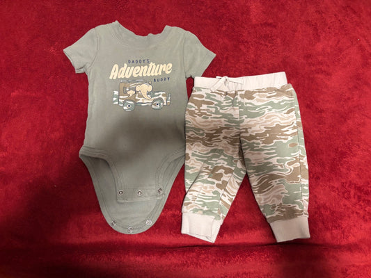 Daddy's Adventure Buddy - 2 pc set , Kids 6 Month (3-6M)