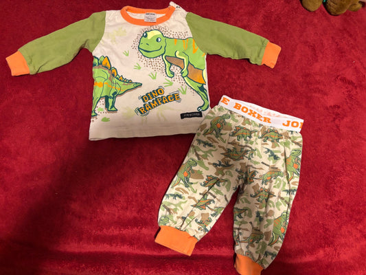2pc Joe Boxer PJ Set - Dinosaur, Kids 6 Month (3-6M)