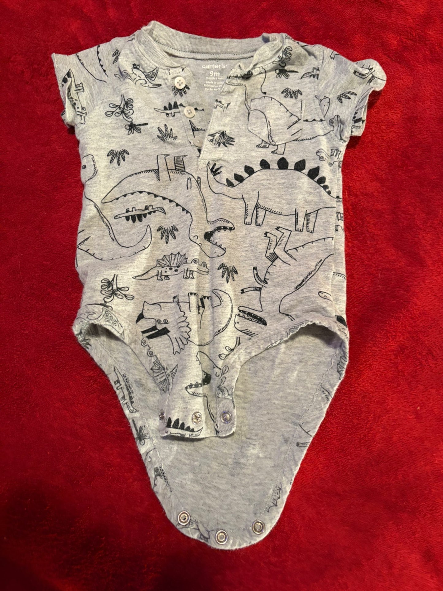 4pc Dinosaur Onesie Bundle 6-9m , Kids 9 Month (6-9M)