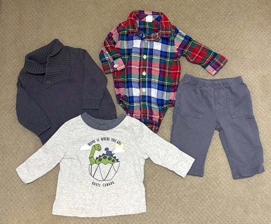 Boys 3-6 month fall/winter bundle, Kids 6 Month (3-6M)