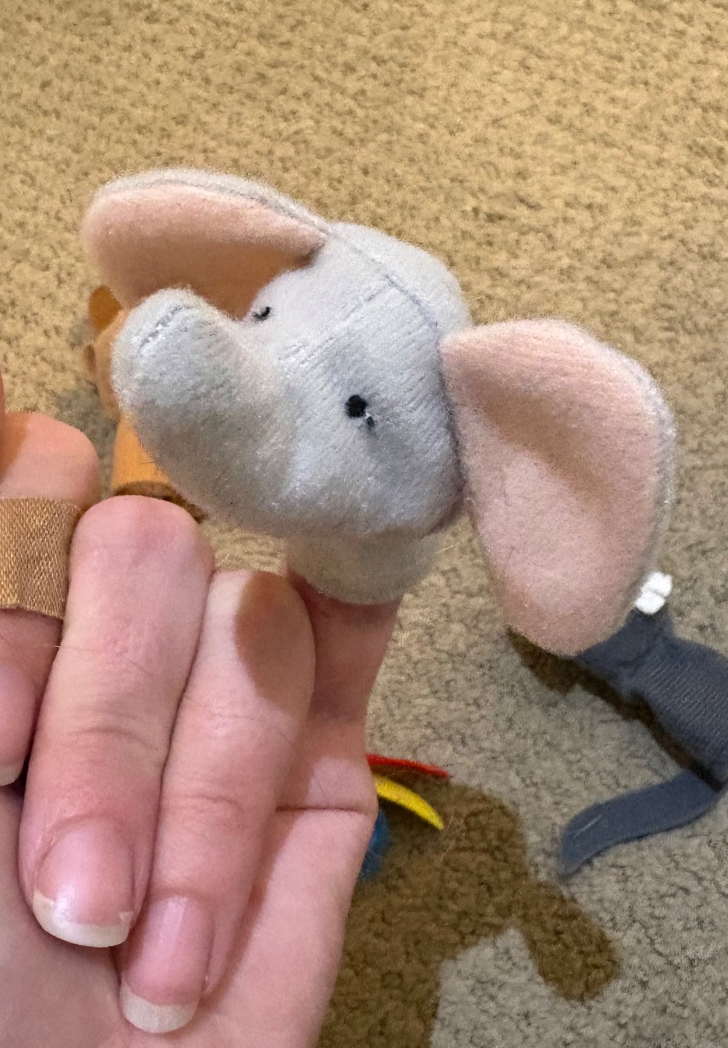 Set of animal finger puppets