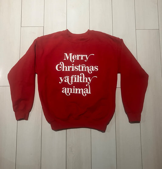 Merry Christmas Sweatshirt, Kids 10