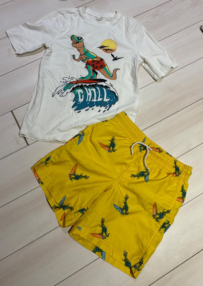 Swim shorts and rash guard , Kids 8