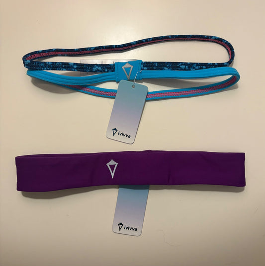 Ivivva headband bundle- purple & blue- new with tags