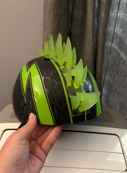 Bike helmet with light up spikes- small