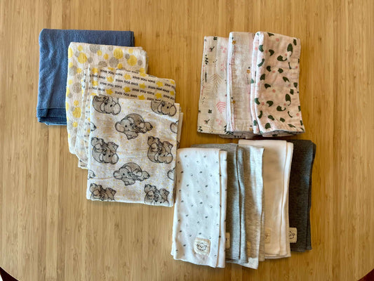 Burp cloth bundle (12 pieces)