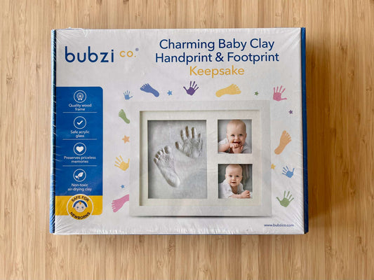 Bubzi Co Charming Baby Clay Handprint & Footprint Keepsake kit, MSRP $23.95