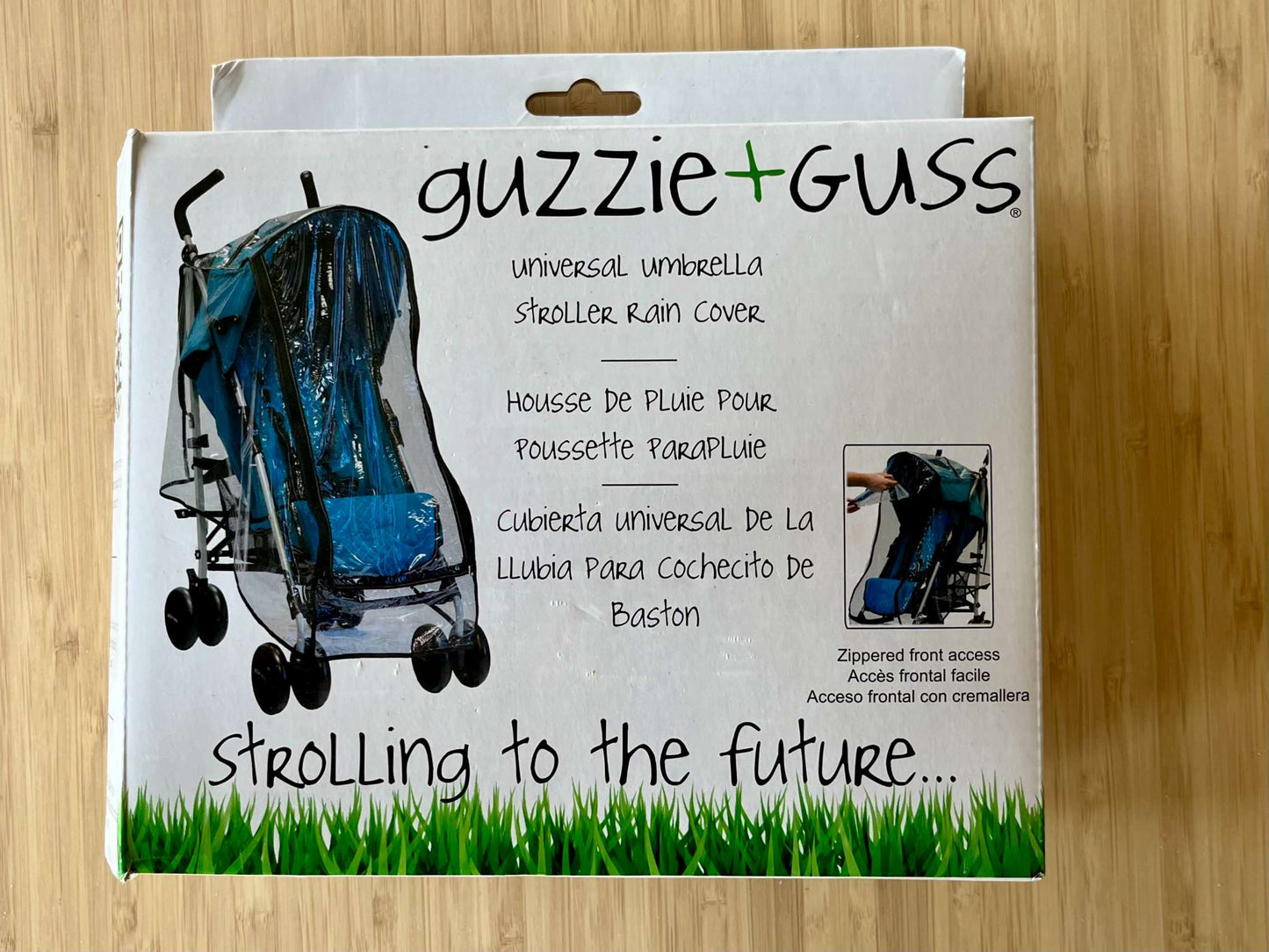 Guzzie + Guss Universal Umbrella Stroller Rain Cover, MSRP $39.99