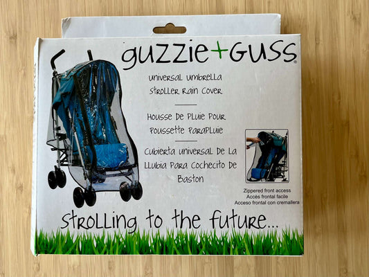 Guzzie + Guss Universal Umbrella Stroller Rain Cover, MSRP $39.99