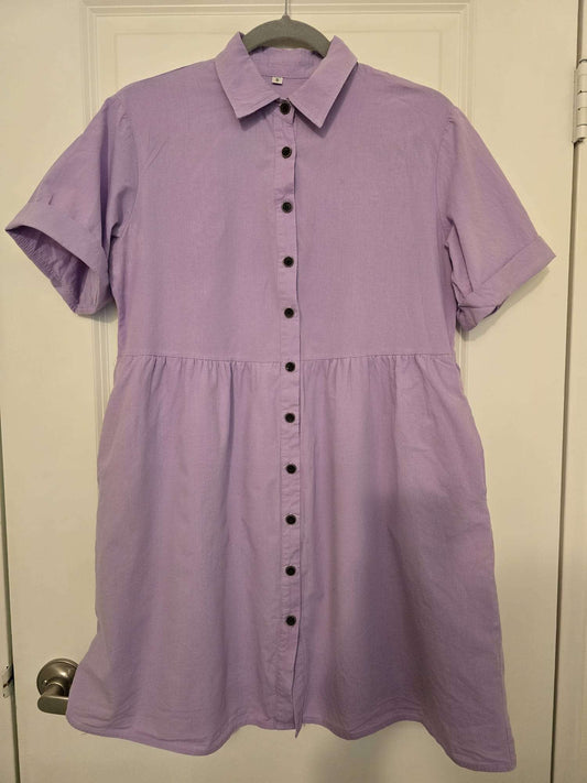 Purple maternity dress, no brand name Size S/M, Maternity S (4-6)