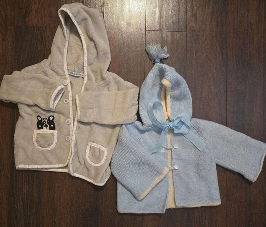 2 cardigans/hoodies size 12-18 months, Kids 18 Month (12-18M)