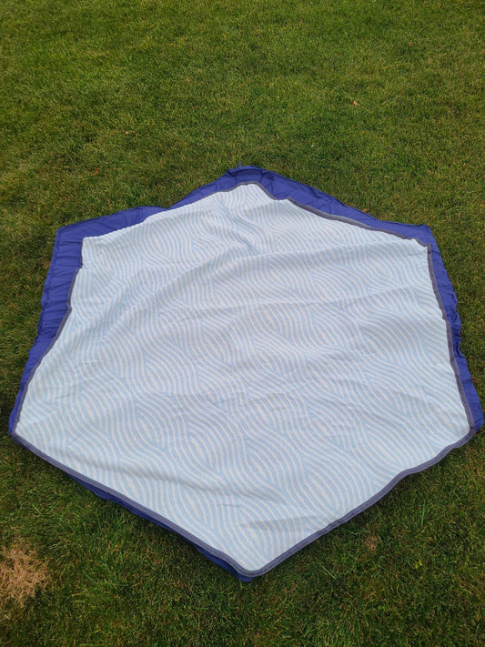 Inflatable mat and blanket