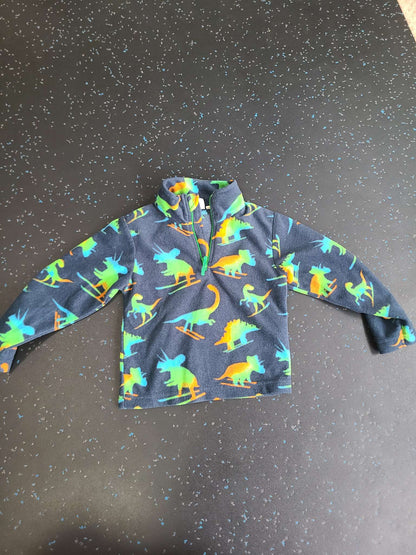 Half zip Dino fleece, Kids 3T