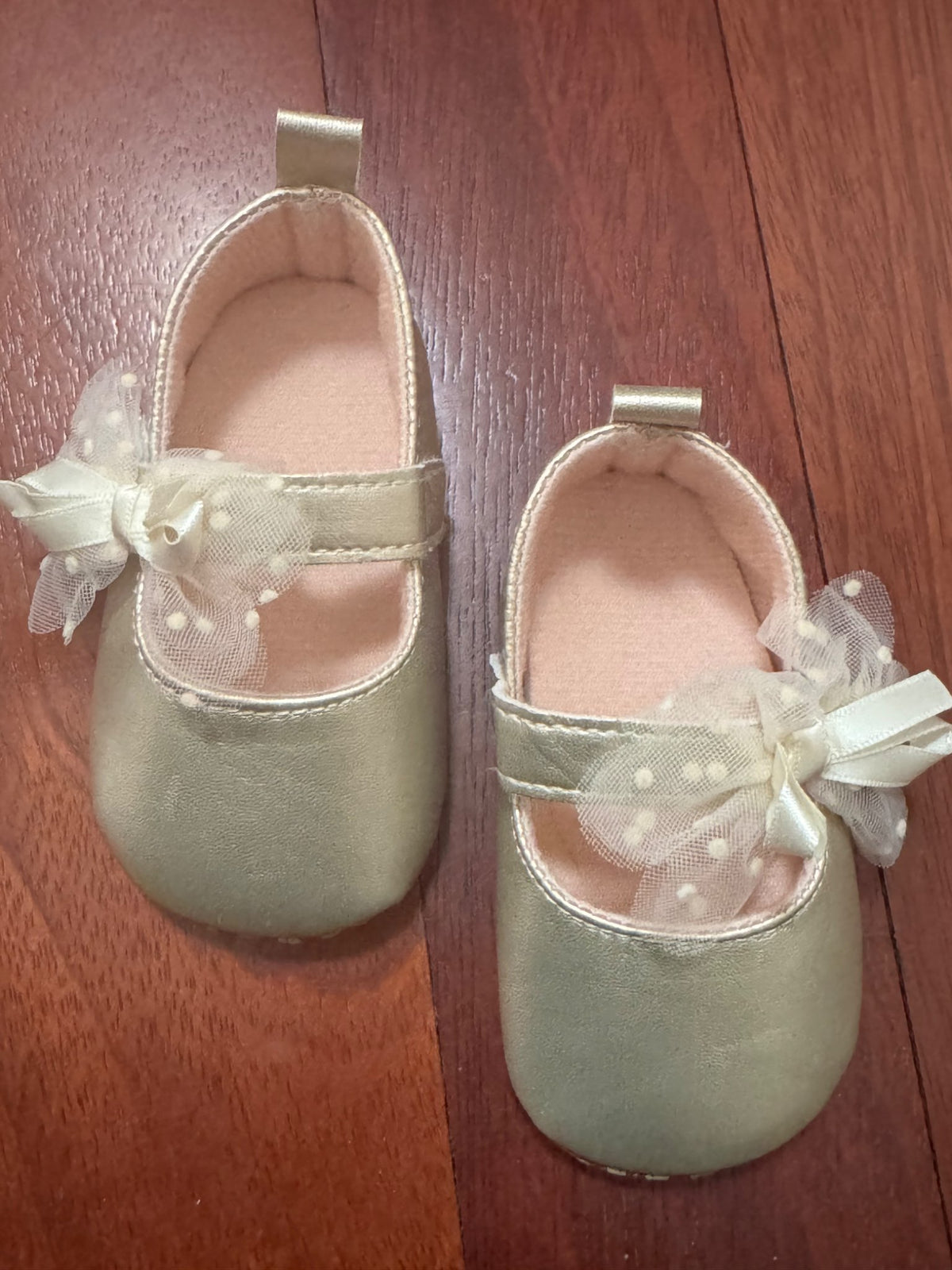 Gold Party Shoes for Baby, Shoes 3.5 (Baby: 0-12 mth)