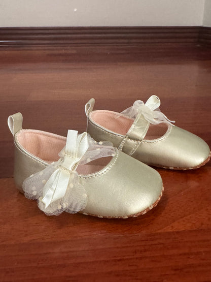 Gold Party Shoes for Baby, Shoes 3.5 (Baby: 0-12 mth)