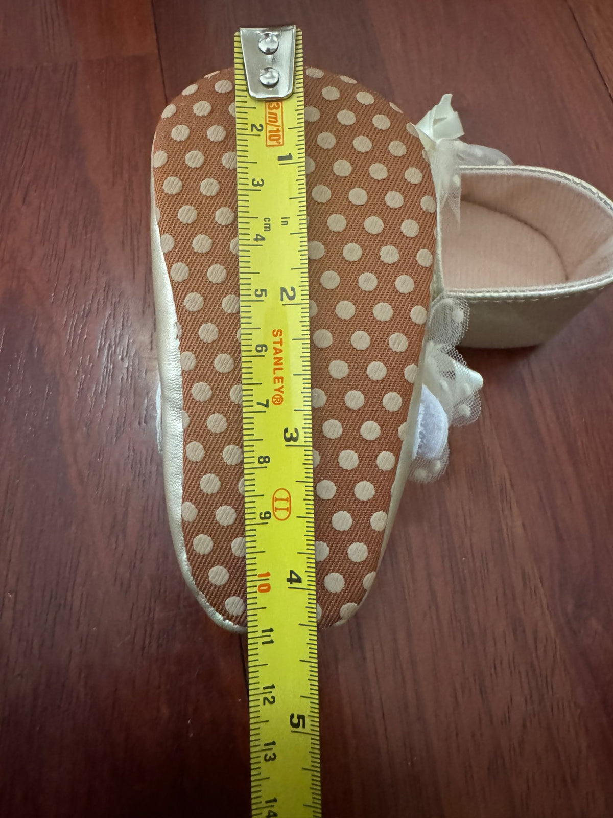 Gold Party Shoes for Baby, Shoes 3.5 (Baby: 0-12 mth)