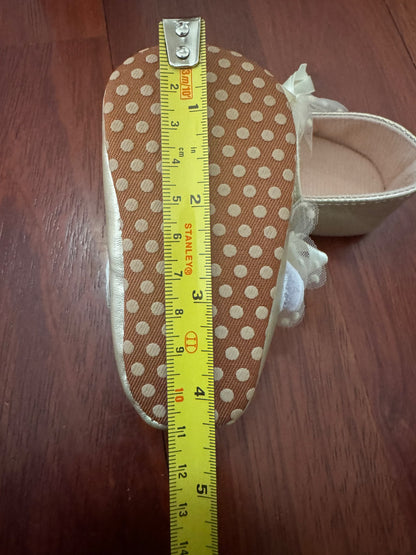 Gold Party Shoes for Baby, Shoes 3.5 (Baby: 0-12 mth)