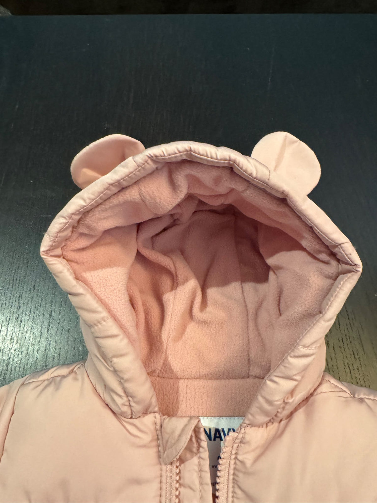 Puffer jacket with fleece lining and hood with teddy bear ears., Kids 3 Month (0-3M)