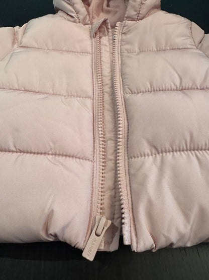 Puffer jacket with fleece lining and hood with teddy bear ears., Kids 3 Month (0-3M)