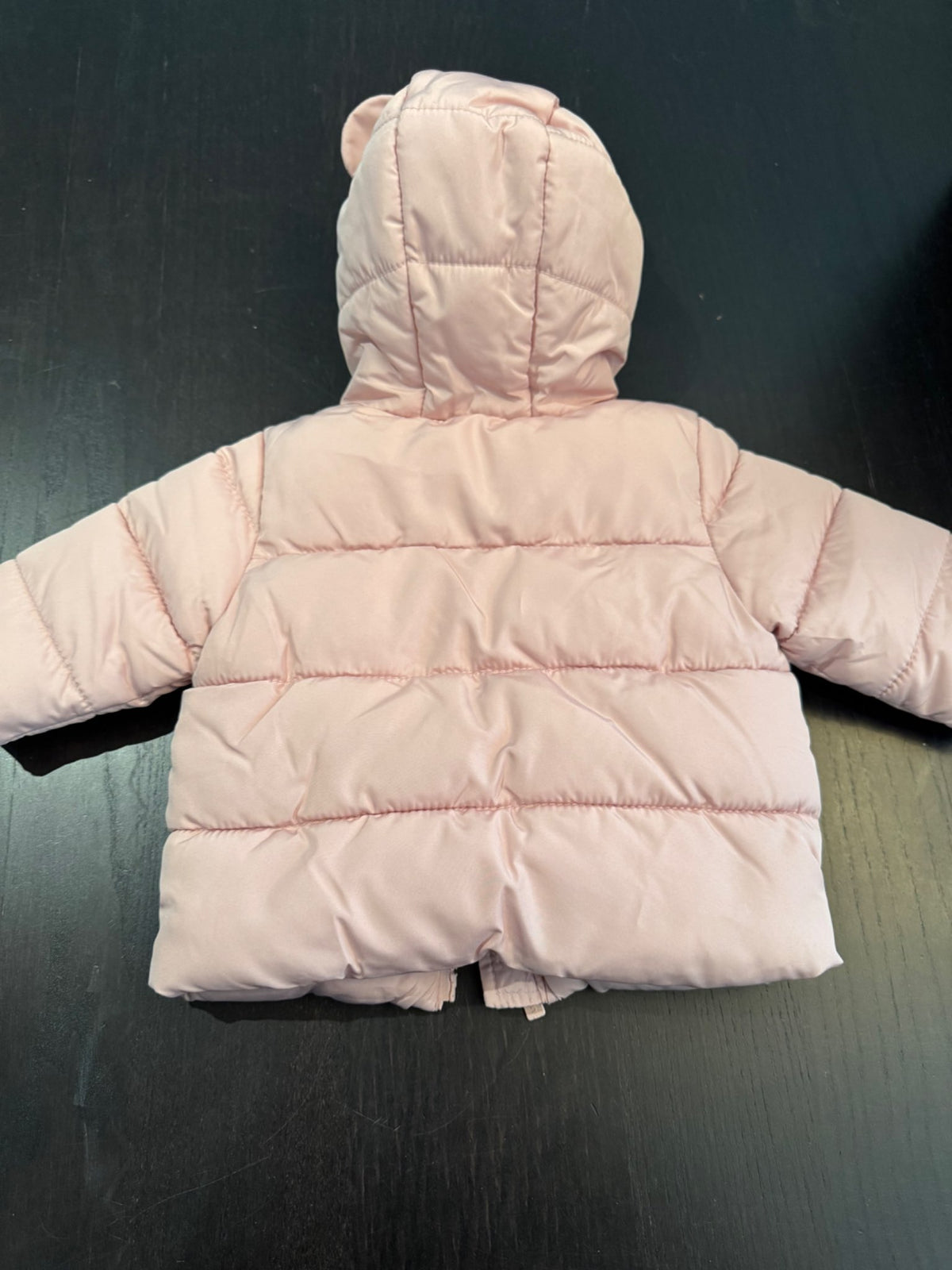 Puffer jacket with fleece lining and hood with teddy bear ears., Kids 3 Month (0-3M)
