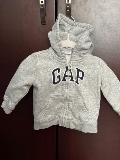 Baby Gap grey zip hoodie, Kids 9 Month (6-9M)