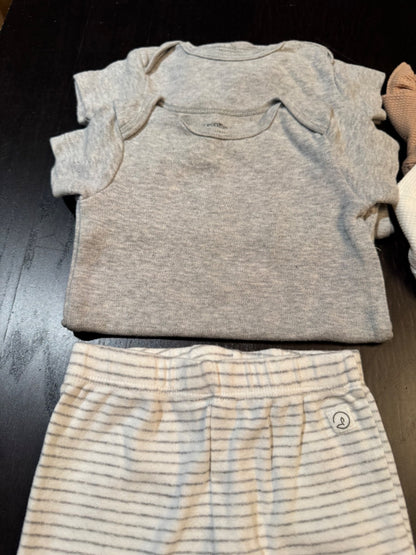 Bundle: cozy  snuggle bundle of tops & bottoms , Kids 3 Month (0-3M)