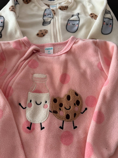 Cozy fleece sleeper bundle: 2T, girls, Kids 2T