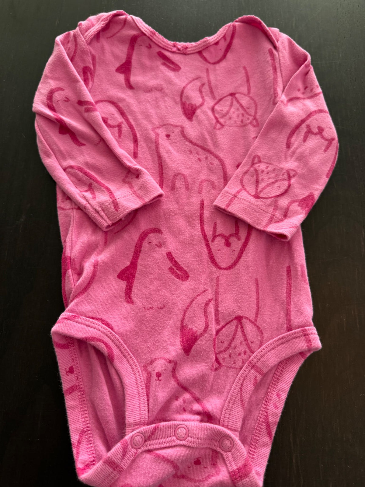 Cotton long sleeve onesies: mixed bundle: 6-9 months: girls, Kids 6 Month (3-6M)