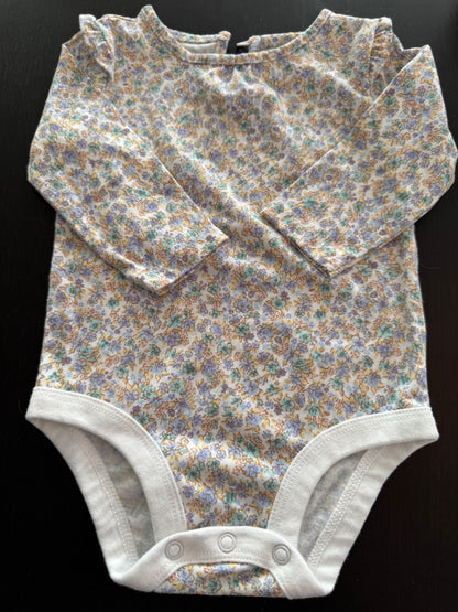 Cotton long sleeve onesies: mixed bundle: 6-9 months: girls, Kids 6 Month (3-6M)
