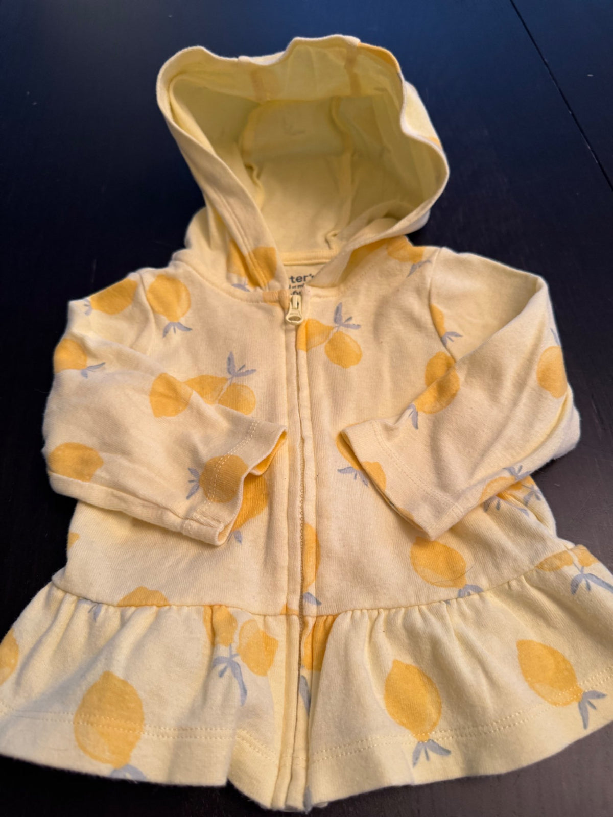 Outfit:Cardigan with Peplum & 1 Onsie , Cotton, 3-6 months, Kids 6 Month (3-6M)