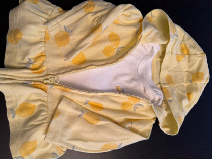 Outfit:Cardigan with Peplum & 1 Onsie , Cotton, 3-6 months, Kids 6 Month (3-6M)
