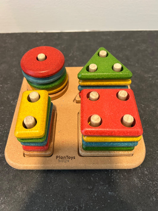 Plan Toys Wooden Shape Sorter Puzzle
