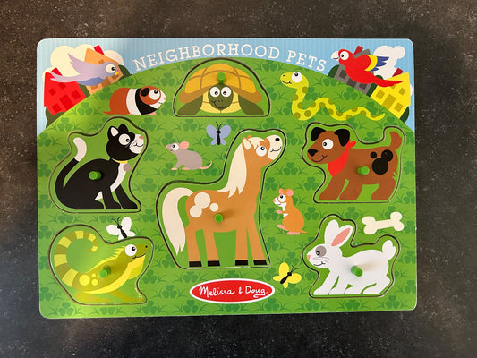 Melissa & Doug - Neighbourhood Pets Wood Puzzle