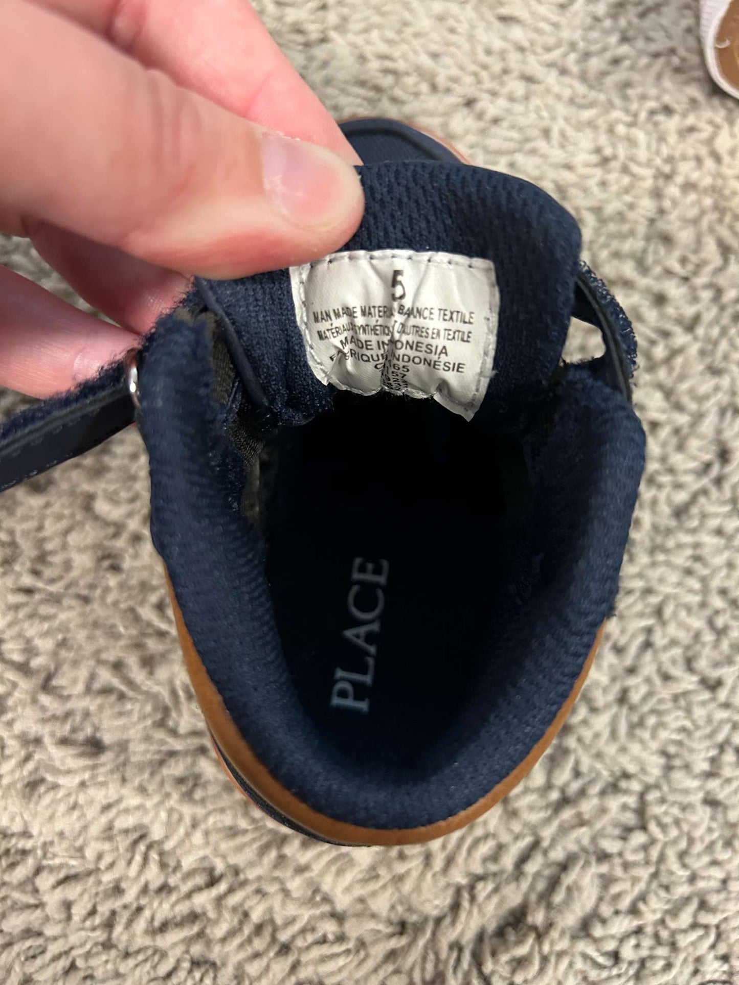 Children's Place High-top Shoe/Boot - NAVY (Size: 5), Shoes 5 (Walkers:12-24 mth)