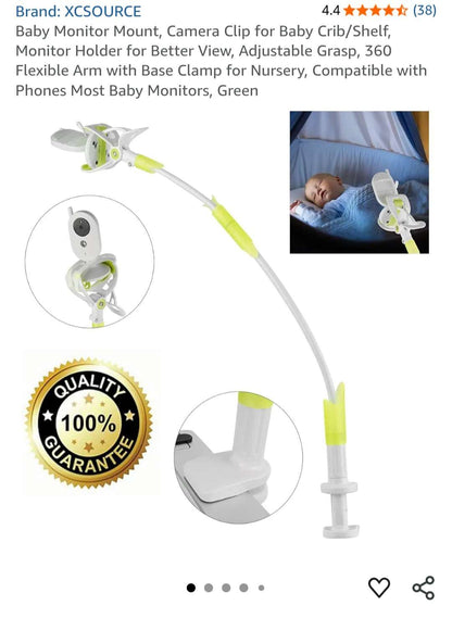 Baby monitor mount, camera clip