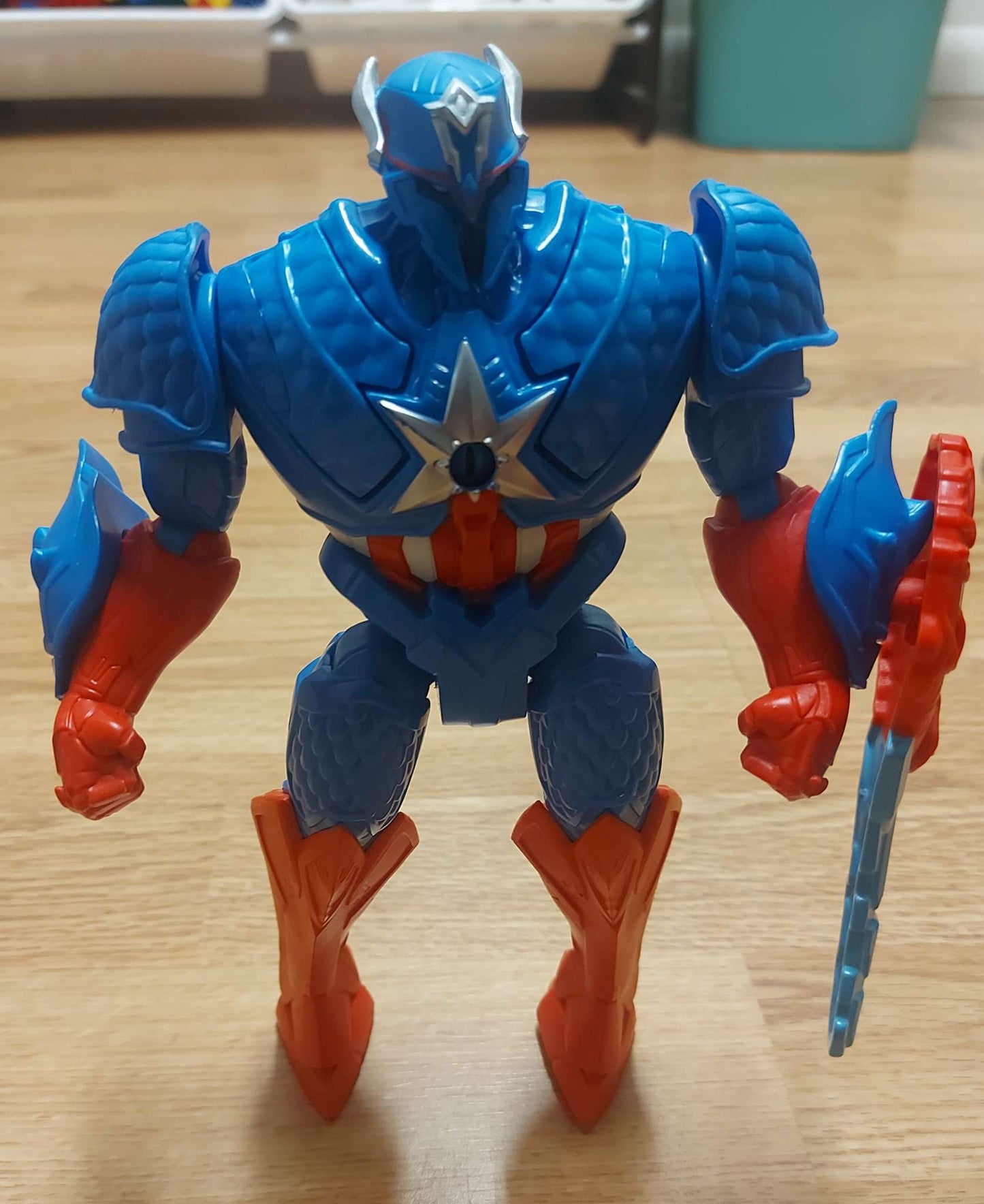 Marvel Avengers Mech Strike Monster Hunters Hunter Suits Captain America and Iron Man Action Figures