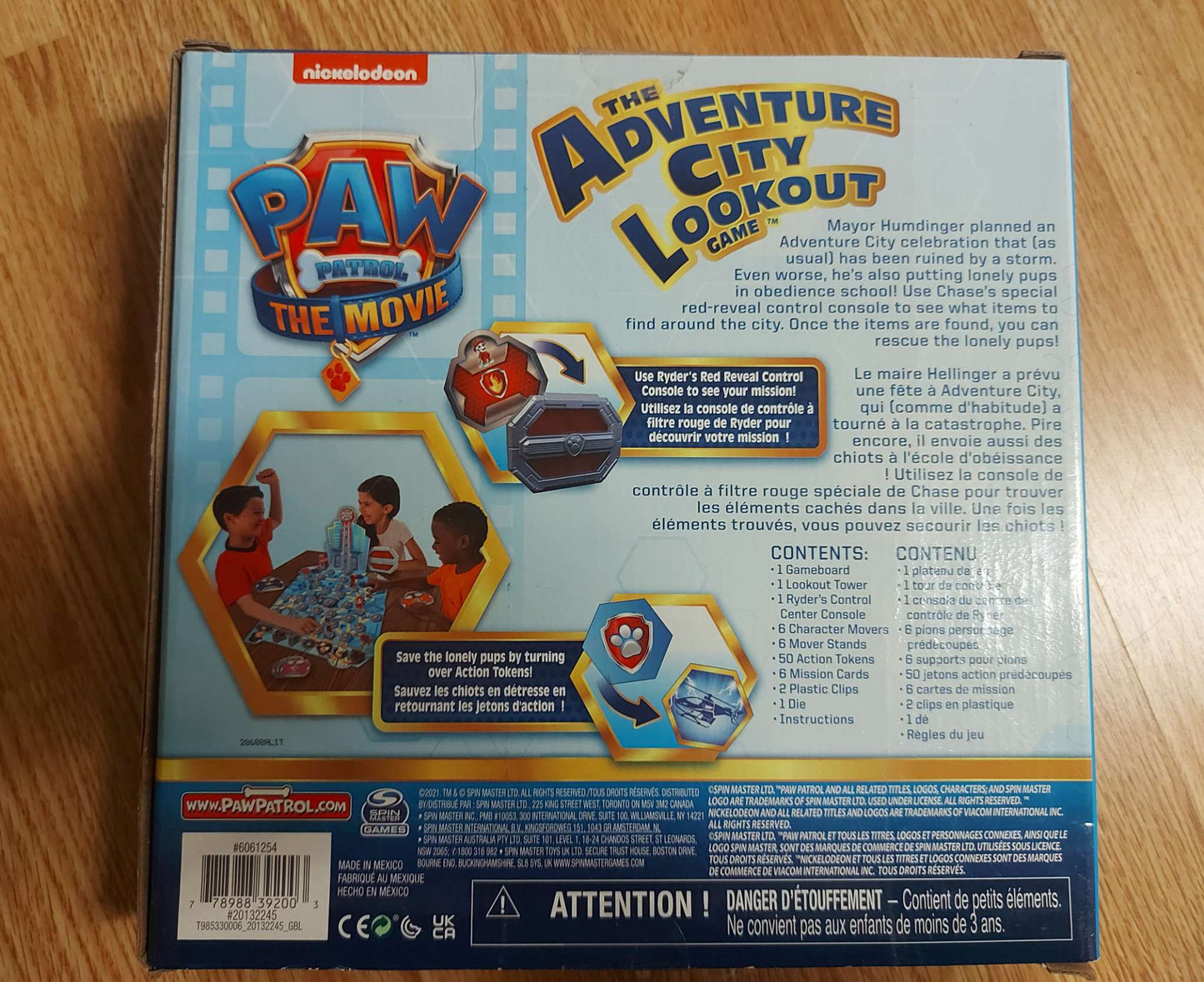 Paw Patrol - The Adventure City Lookout board game