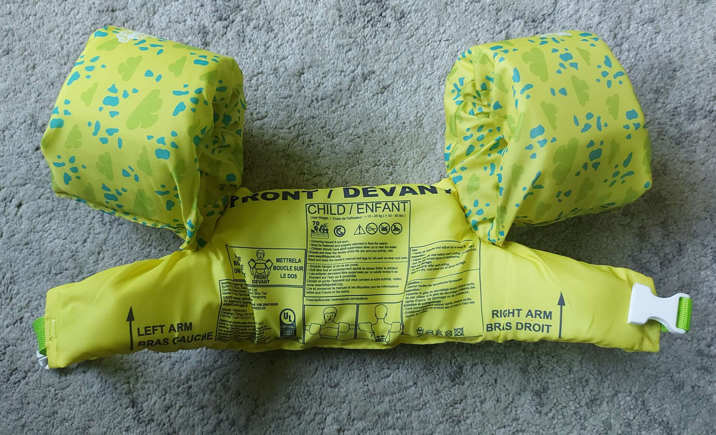 Turtle Puddle Jumper Swimming Aid Float Vest