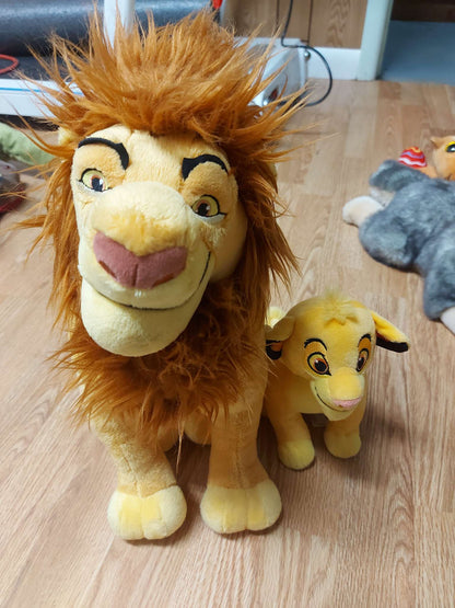 Mufasa and Simba Stuffed Animals